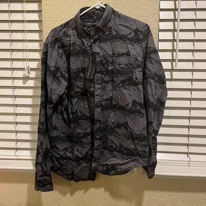 NEW Banana republic grey button down